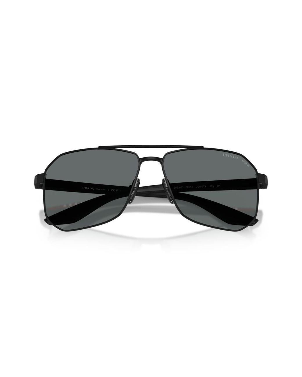 Prada Linea Rossa Black Polarized Sunglasses for men