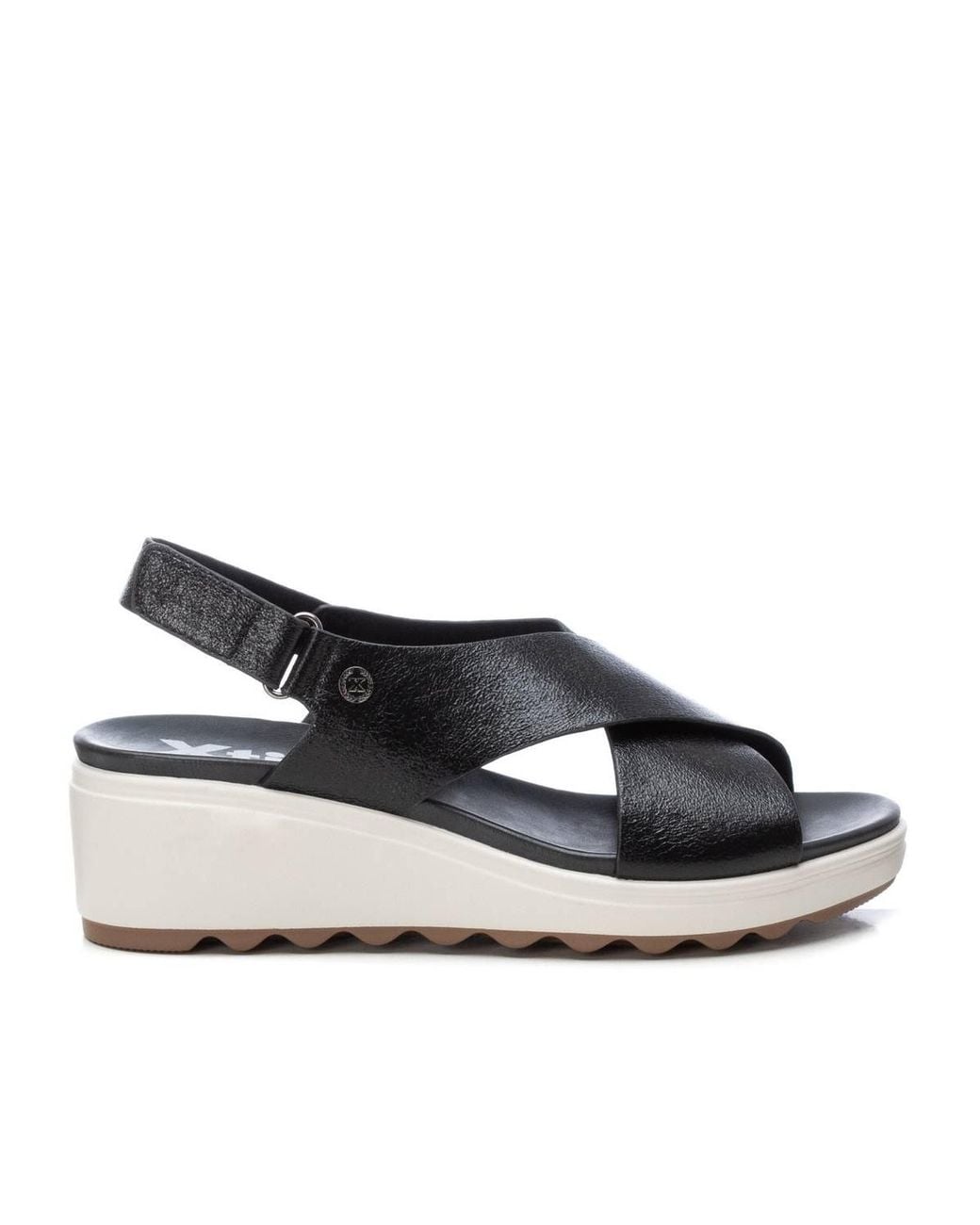 Xti Blue Wedge Sandals By