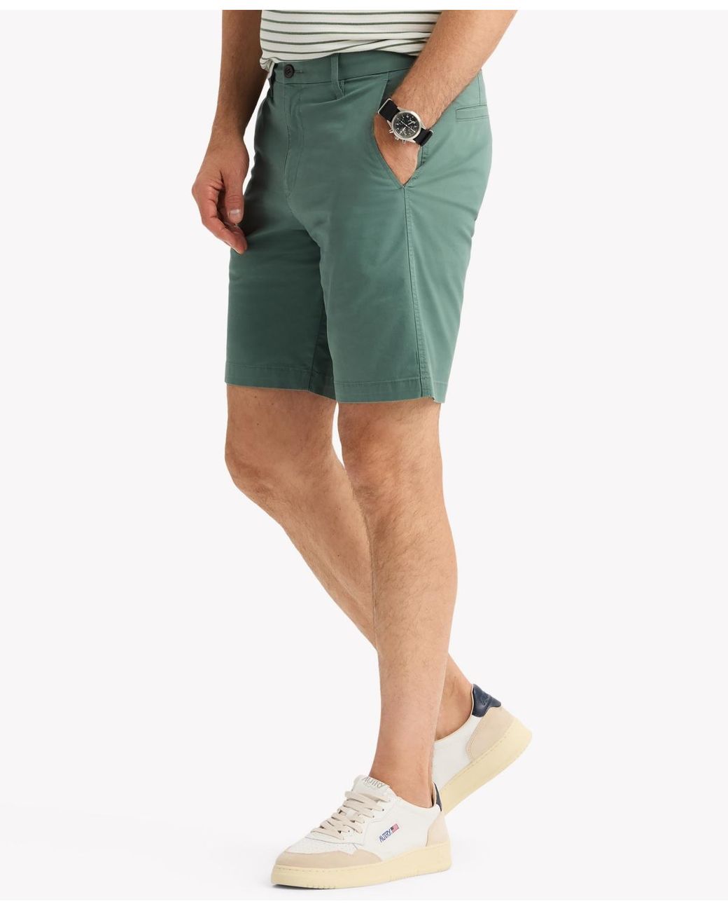 Dockers Green Ultimate Supreme Flex Stretch Solid 9.5" Shorts for men
