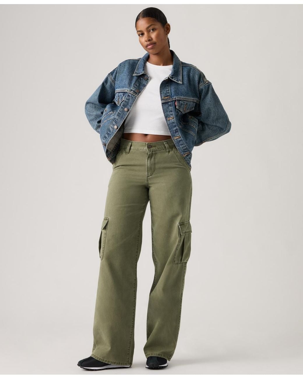 Levi's Natural Superlow Loose Cargo Jeans