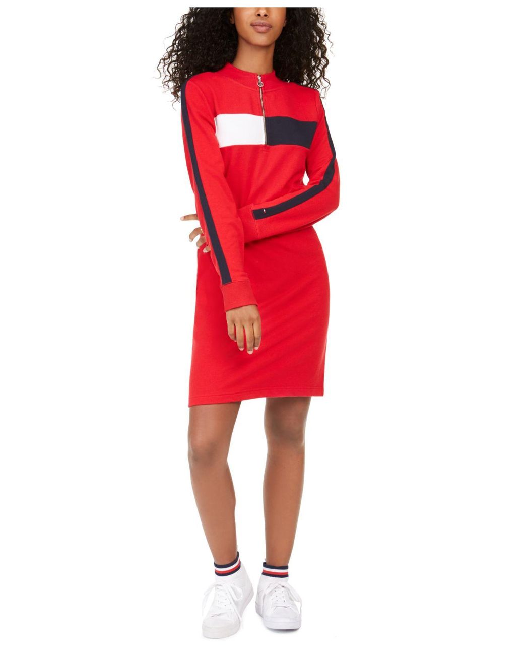 tommy hilfiger red dress