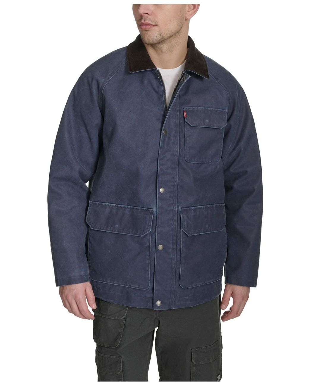 Levi's Blue Corduroy Collar Barn Jacket for men