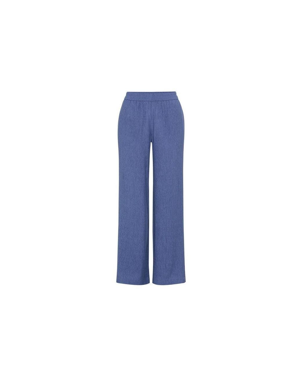 Olsen Blue Soft Crinkle Pull-on Pant