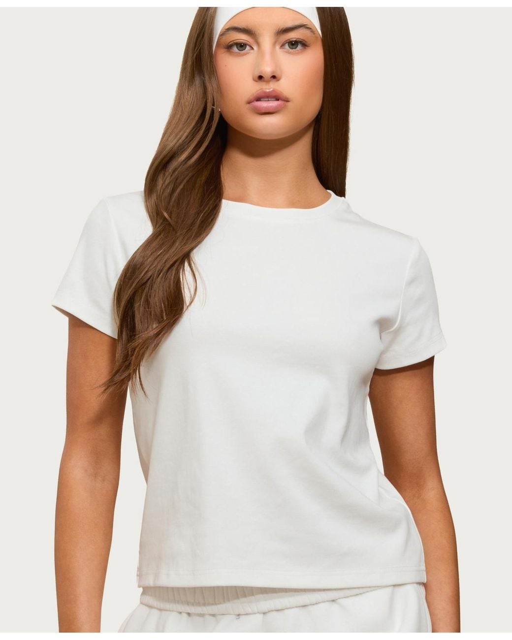 Edikted White Perfect Basic T Shirt