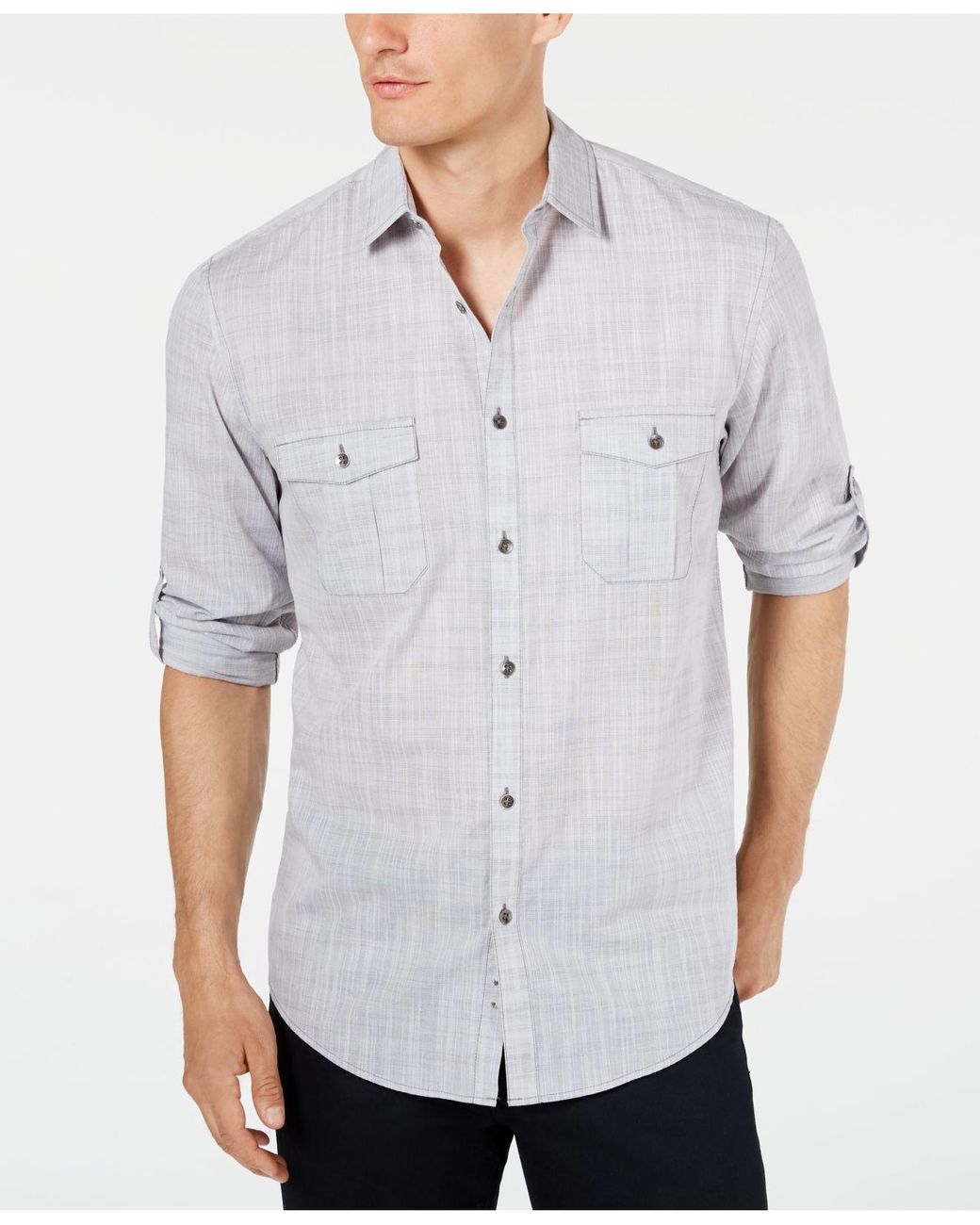 Alfani Denim Long-sleeve Warren Shirt 