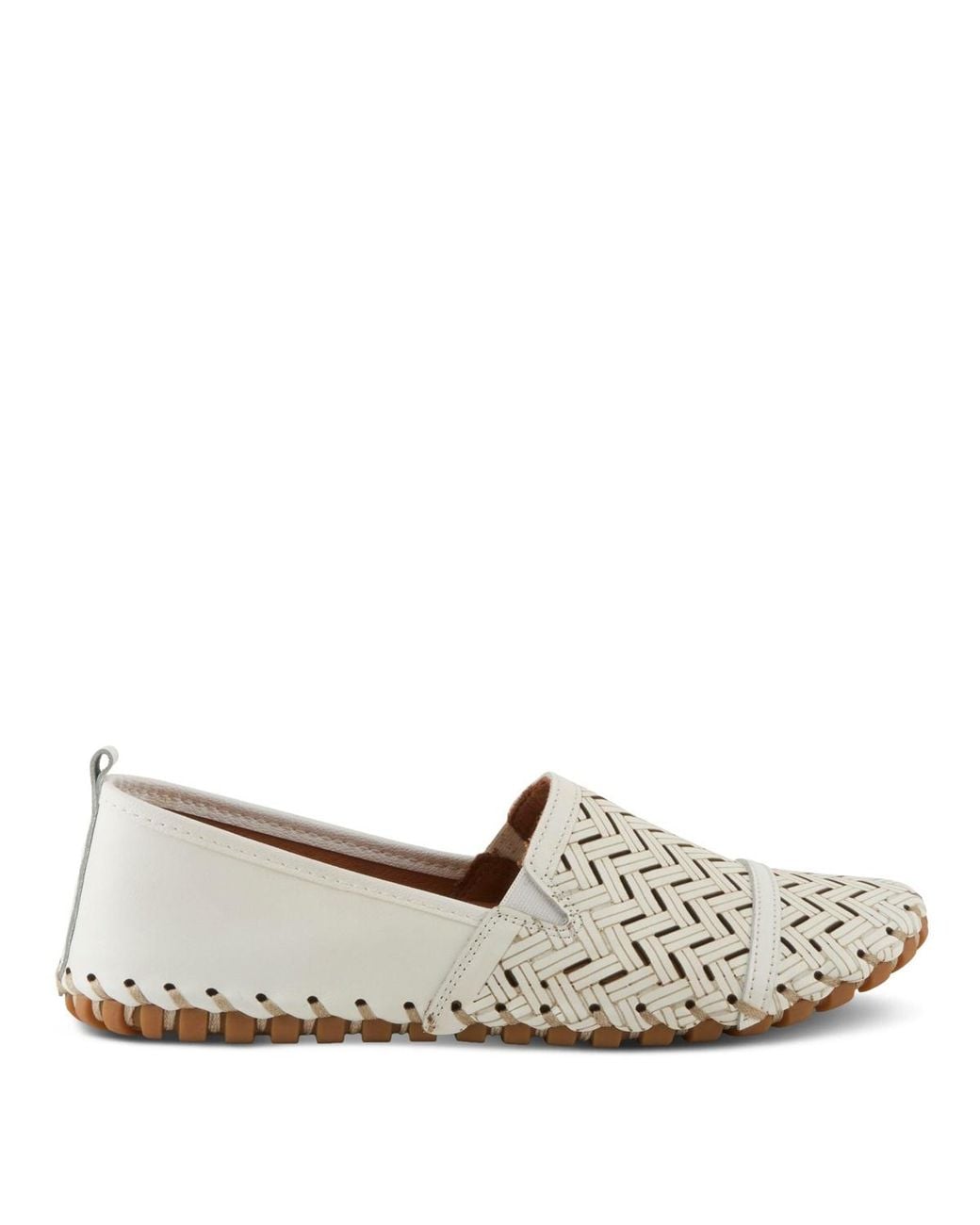 Spring Step White Kapri Flexible Leather Loafer