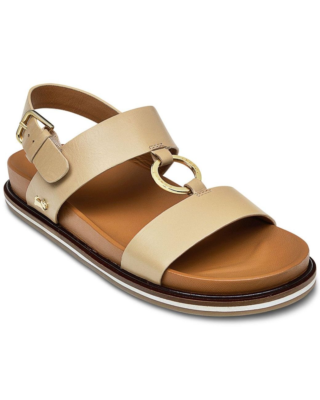 Radley Bury Walk Luxe Footbed Strappy Flat Sandals in Brown Lyst