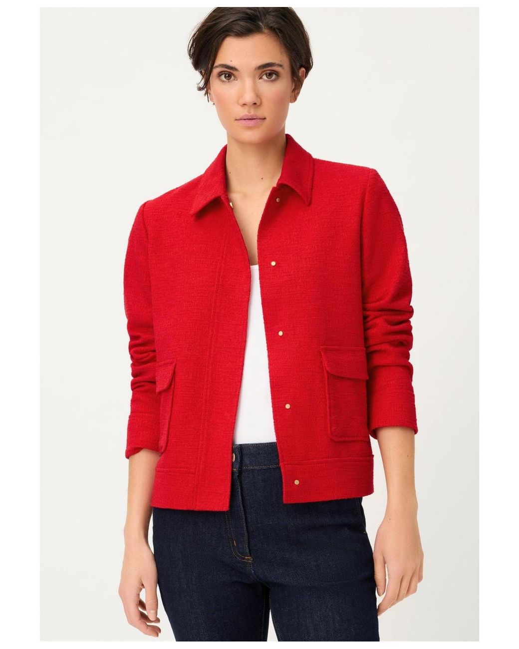 Olsen Collared Woven Jacket