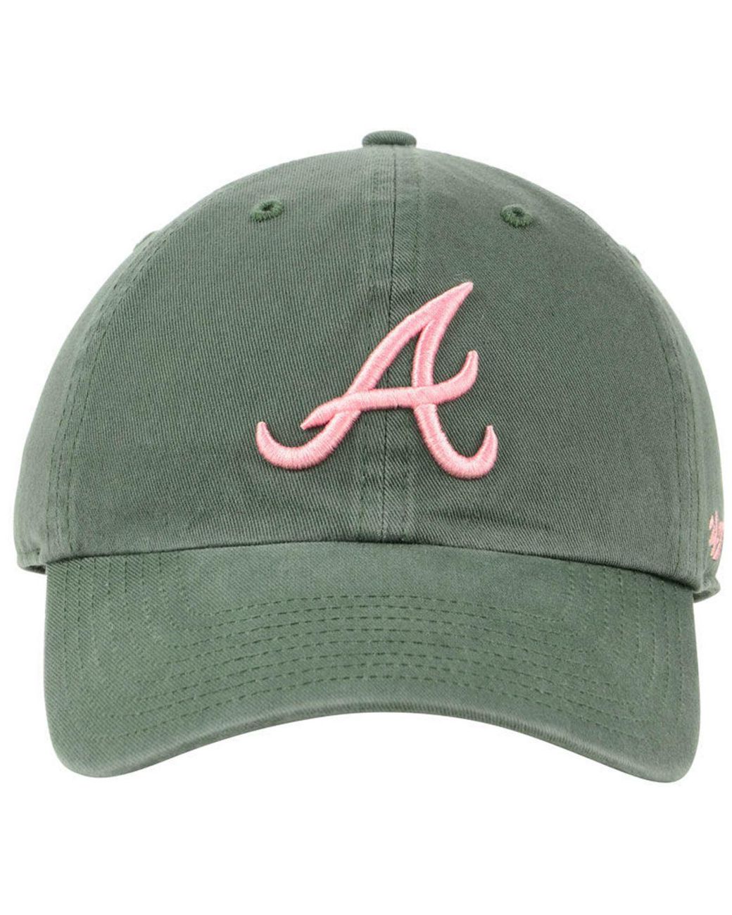 47 Brand / Youth Atlanta Braves Pink Clean Up Adjustable Hat