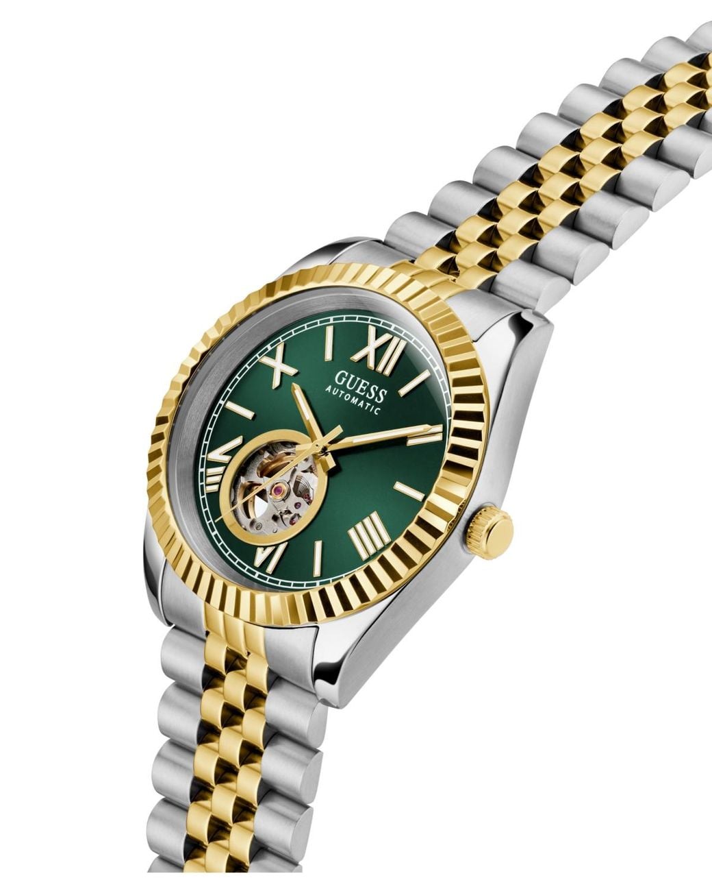 Guess Metallic Two-tone Automatic Watch for men