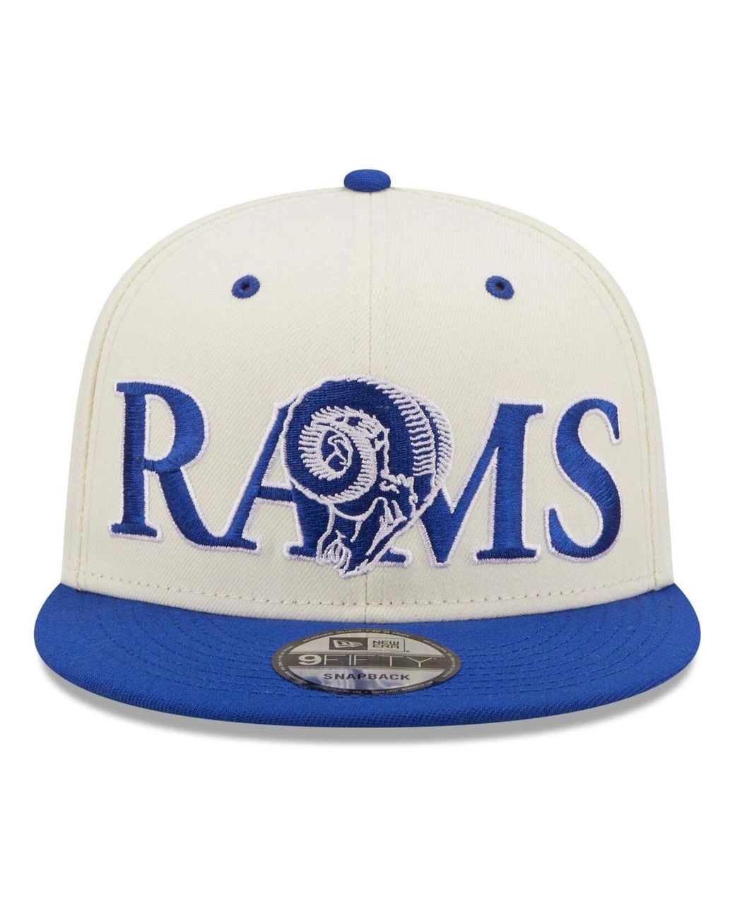 KTZ Cream And Royal Los Angeles Rams Two-tone Chrome Classic 9fifty  Snapback Hat in Blue for Men | Lyst