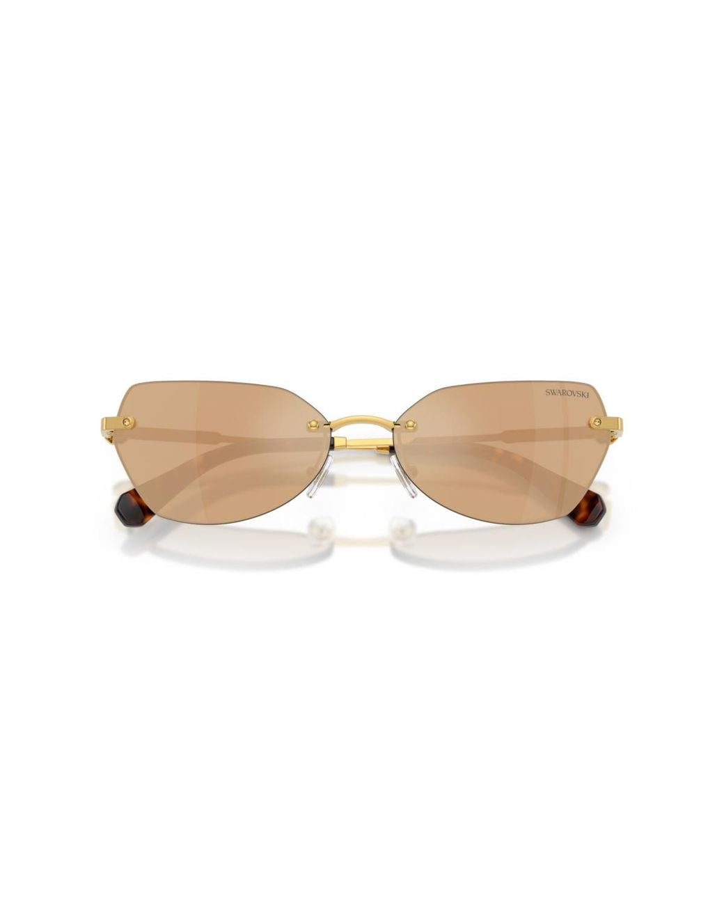 Swarovski White Geometric Sunglasses