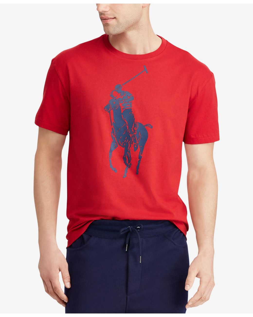 Polo Ralph Lauren Classic-fit Big Pony T-shirt in Red for Men | Lyst