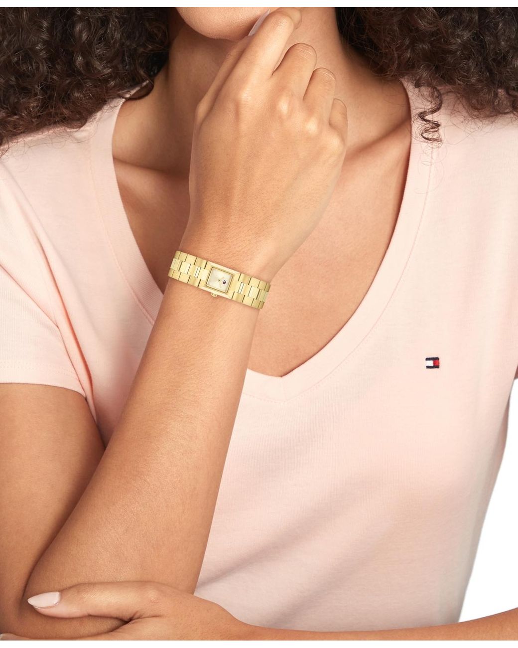 Tommy Hilfiger Metallic Quartz Tone Stainless Steel Bracelet Watch