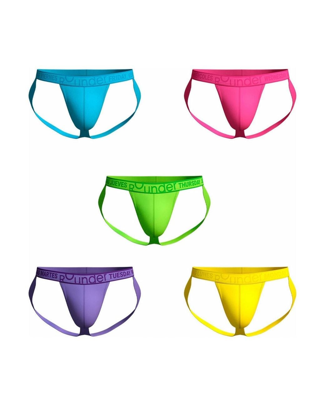 Rounderbum Blue Lift Tech Push-up Jockstrap for men