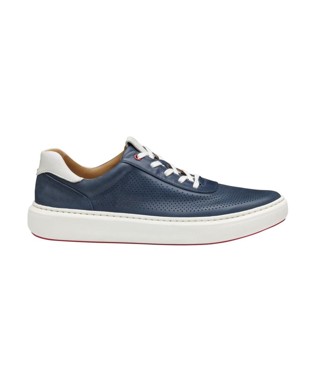 Johnston & Murphy Blue Anders Perforated U-throat Sneaker for men
