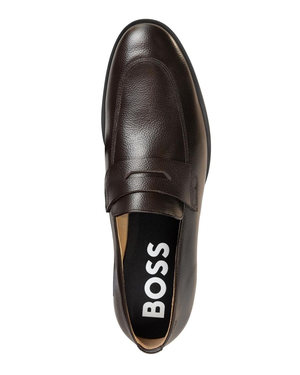 BOSS Boss Colby Round Toe Loafers in Brown for Men | Lyst display picture 1
