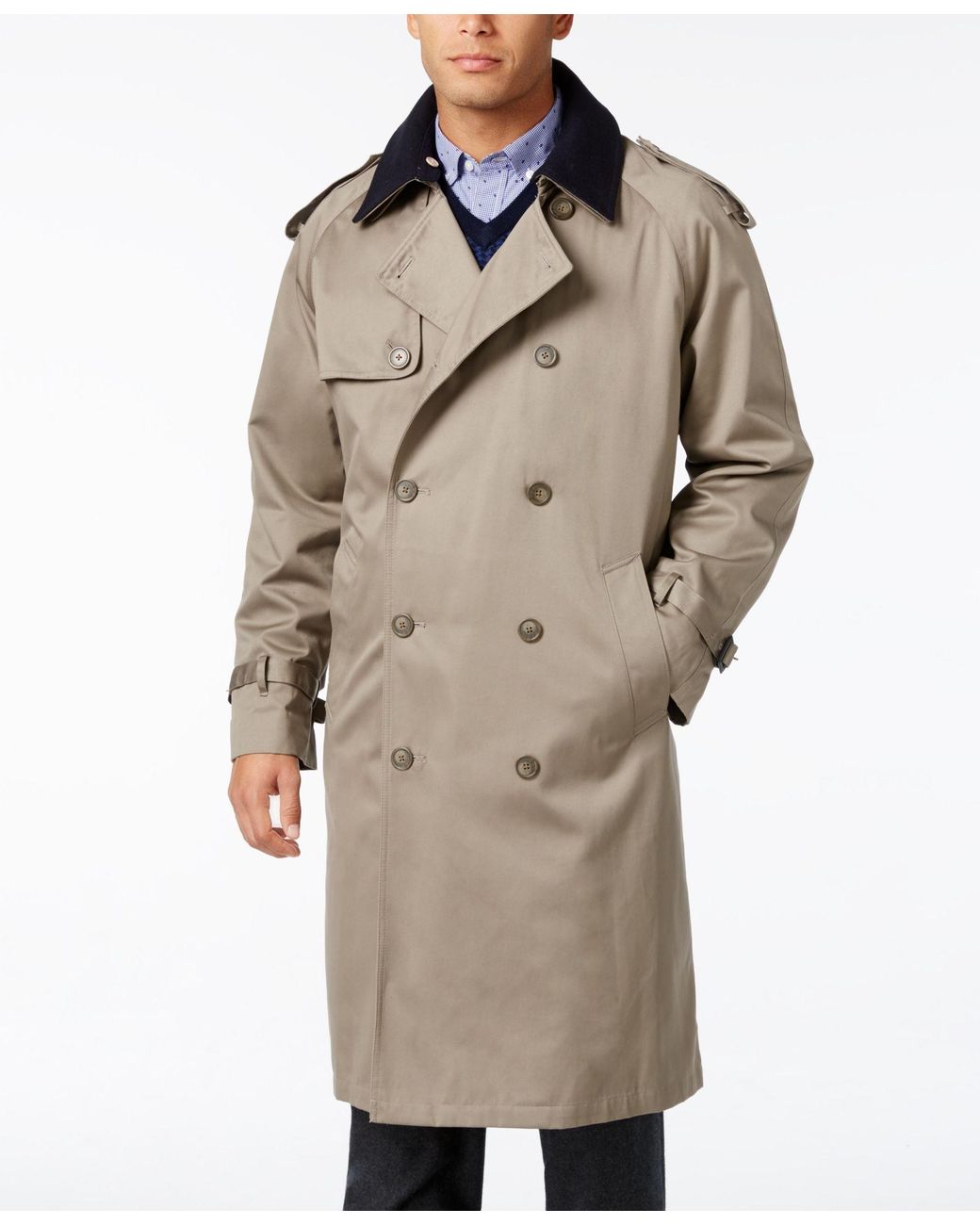 Lauren by Ralph Lauren Edmond Belted Trench Coat in Gray for Men | Lyst