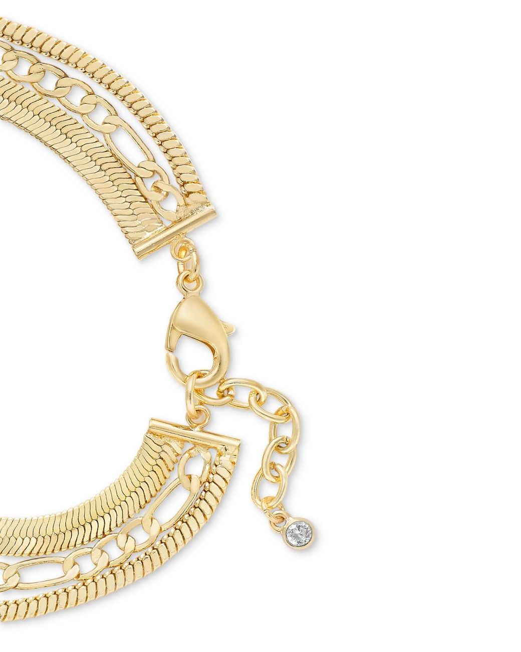 On 34th Metallic Multi-row Bracelet