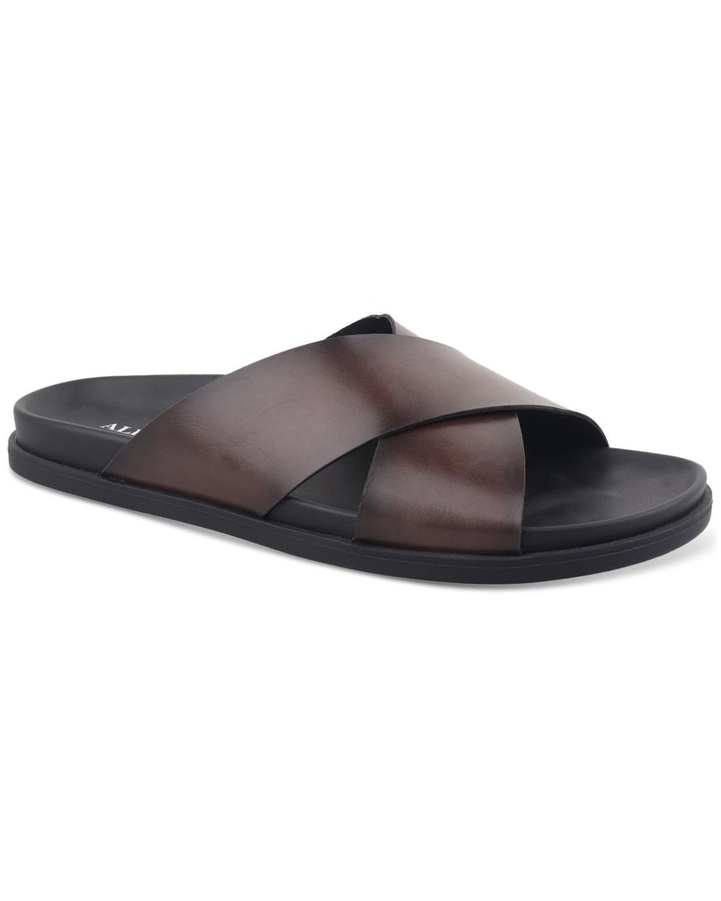 Men’s size 13 Alfani leather sandals NEVER worn one pair in BLACK one in BROWN Alfani Wallace Banded Sandals in Brown for Men | Lyst main image 3