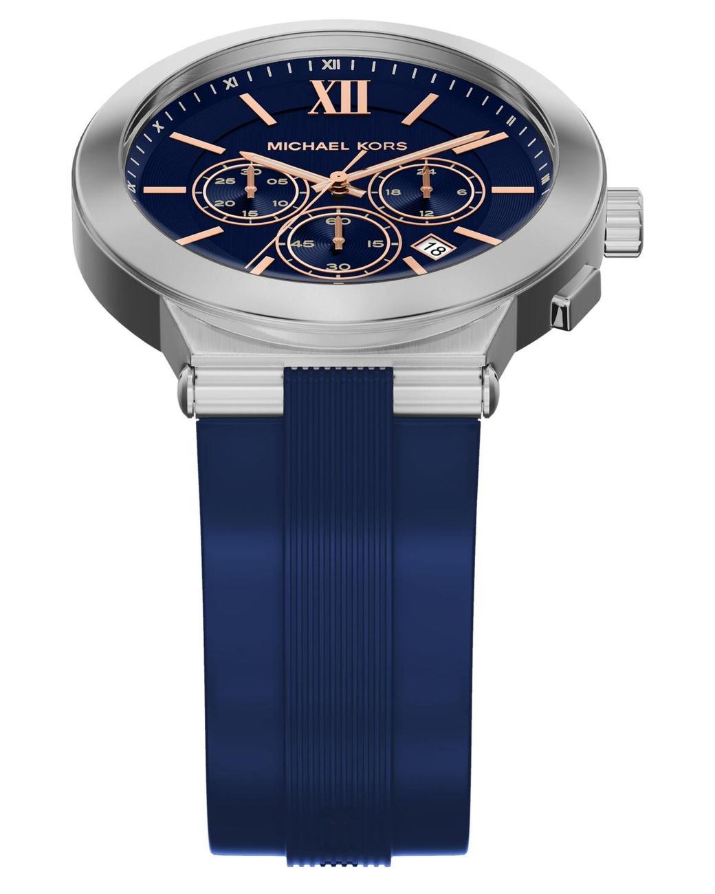 Michael Kors Blue Billie Chronograph Silicone Watch for men