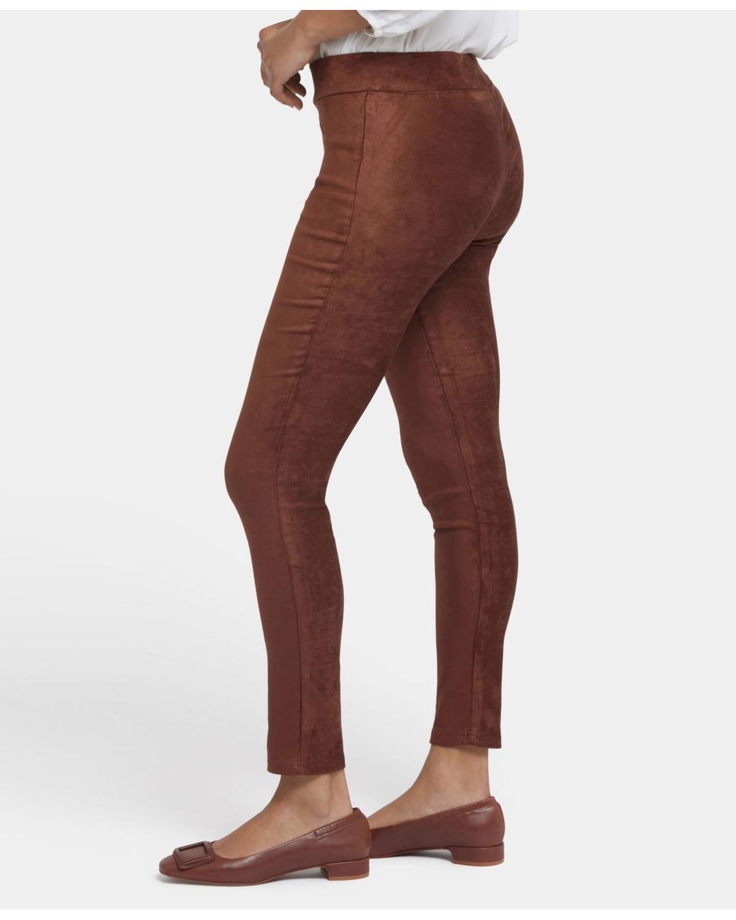 NYDJ White Petite Basic Pull On legging Pants