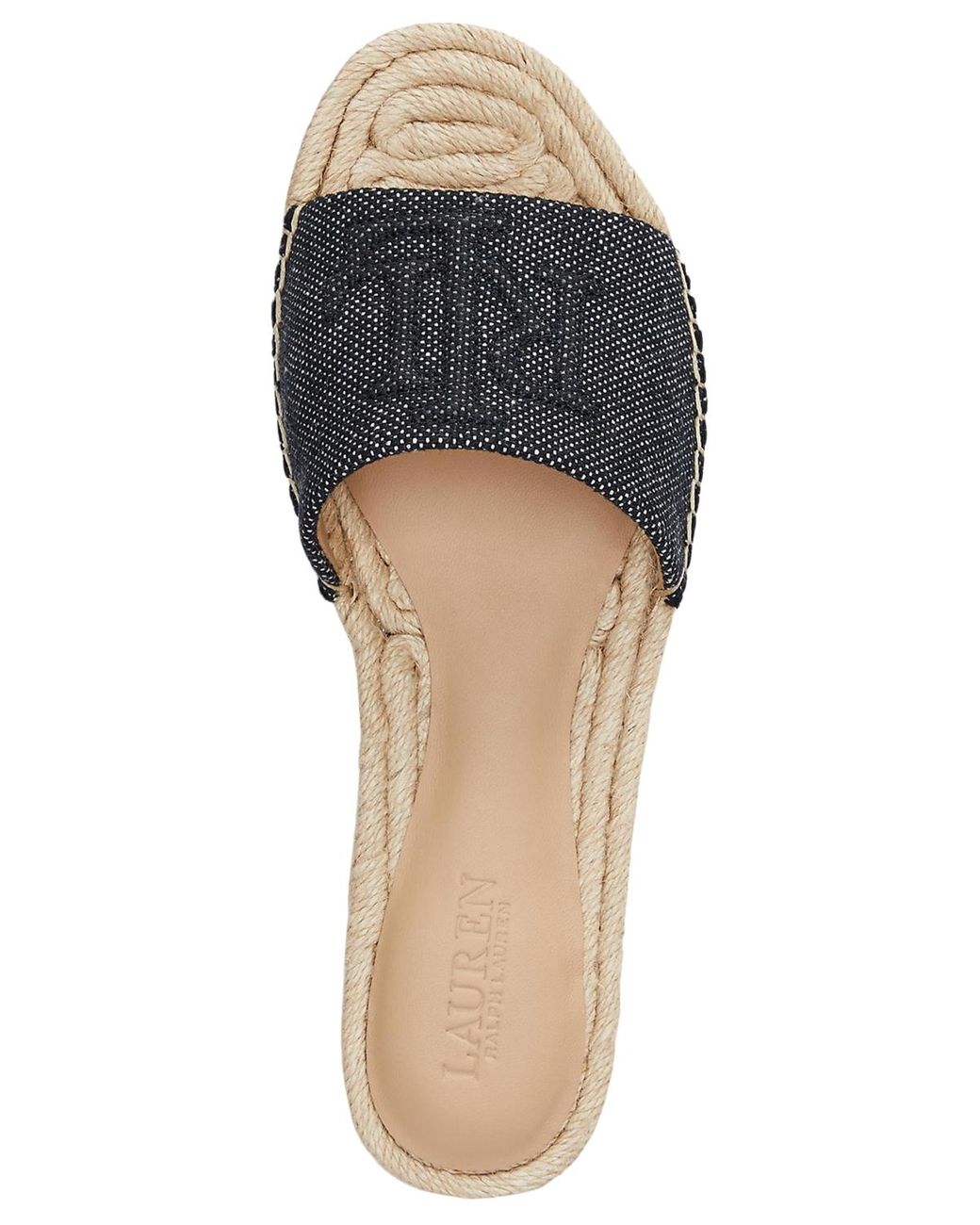 Ralph Lauren Polly Espadrille Flat Sandals in Blue | Lyst
