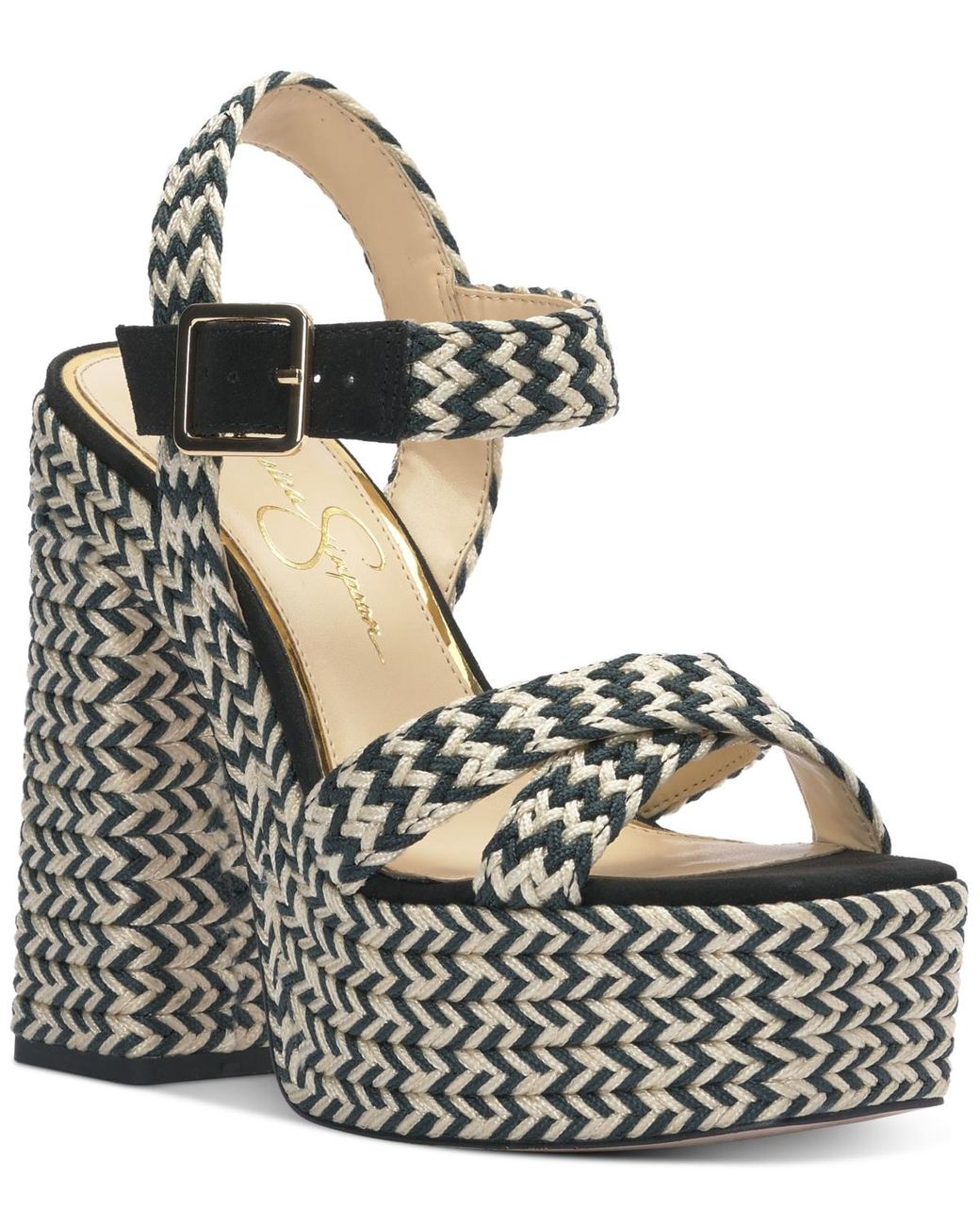Jessica Simpson Brycen Anklestrap Slingback Espadrille Platform