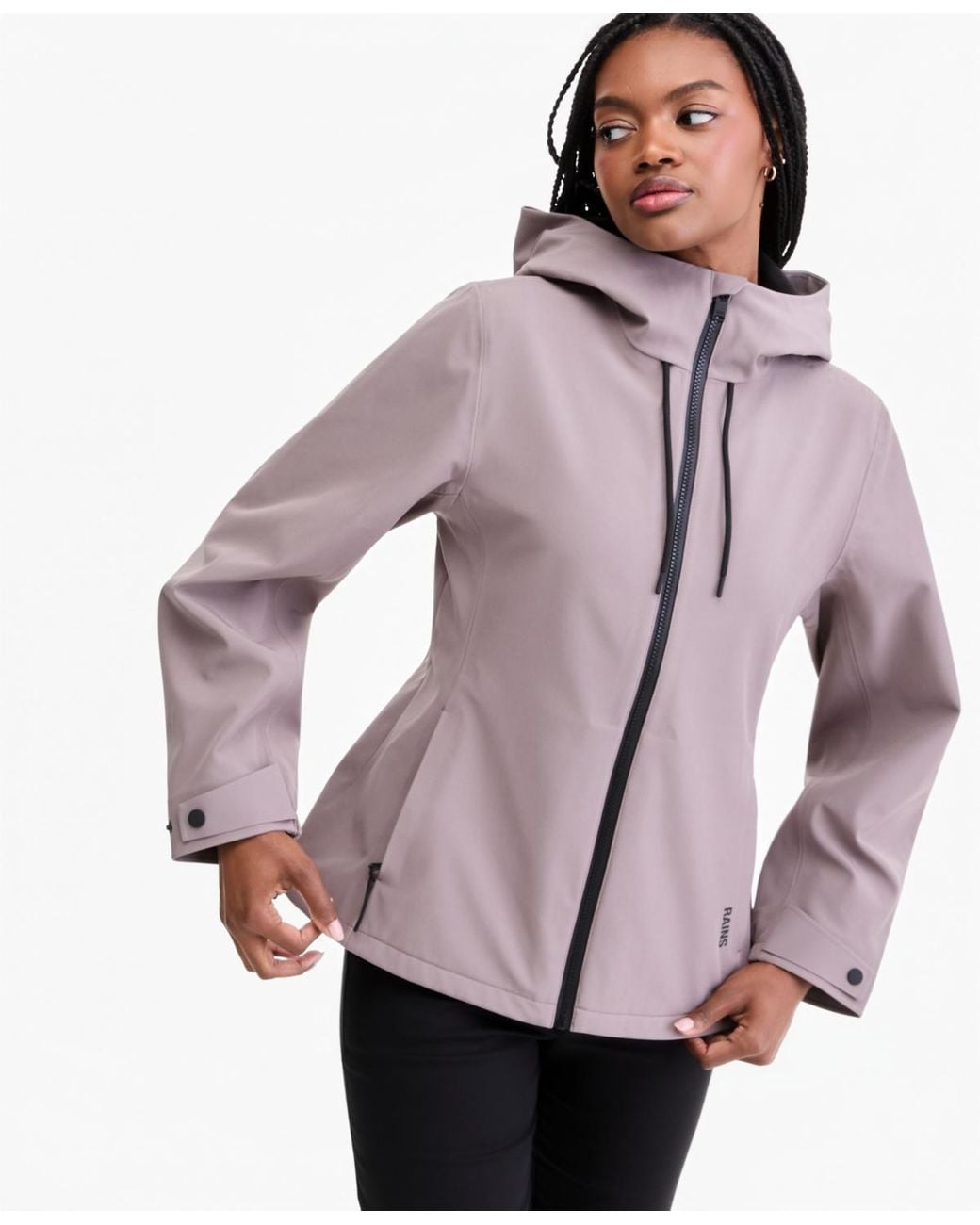 Rains Multicolor Suva Hooded Softshell Waterproof Jacket