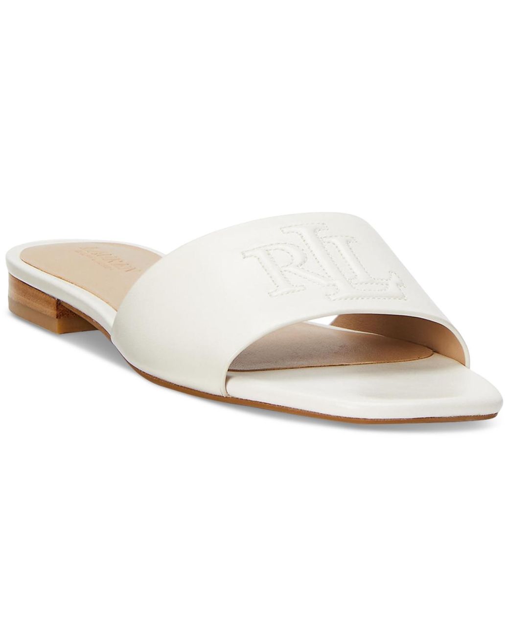 【Ralph Lauren】Emmy Slide Flat Sandals ☆ フラット サンダル LAUREN RALPH LAUREN Emmy Metallic Nappa Leather Slide Sandal