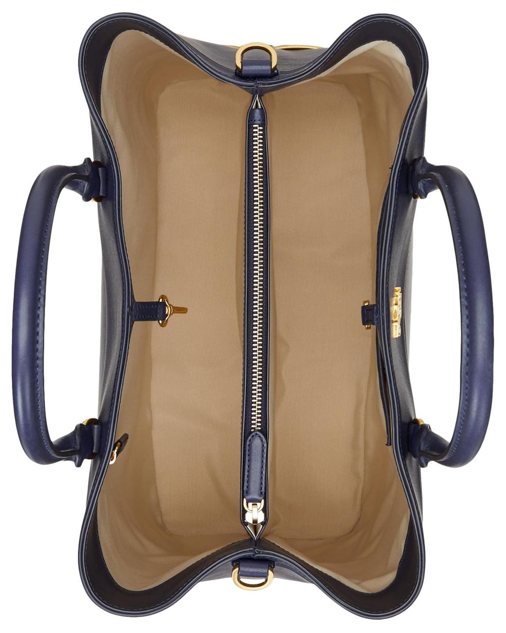 特別価格！ Ralph Lauren 最新 Two-Tone Leather Large Satchel Ralph Lauren Two-tone Leather Large Marcy Satchel in Blue | Lyst