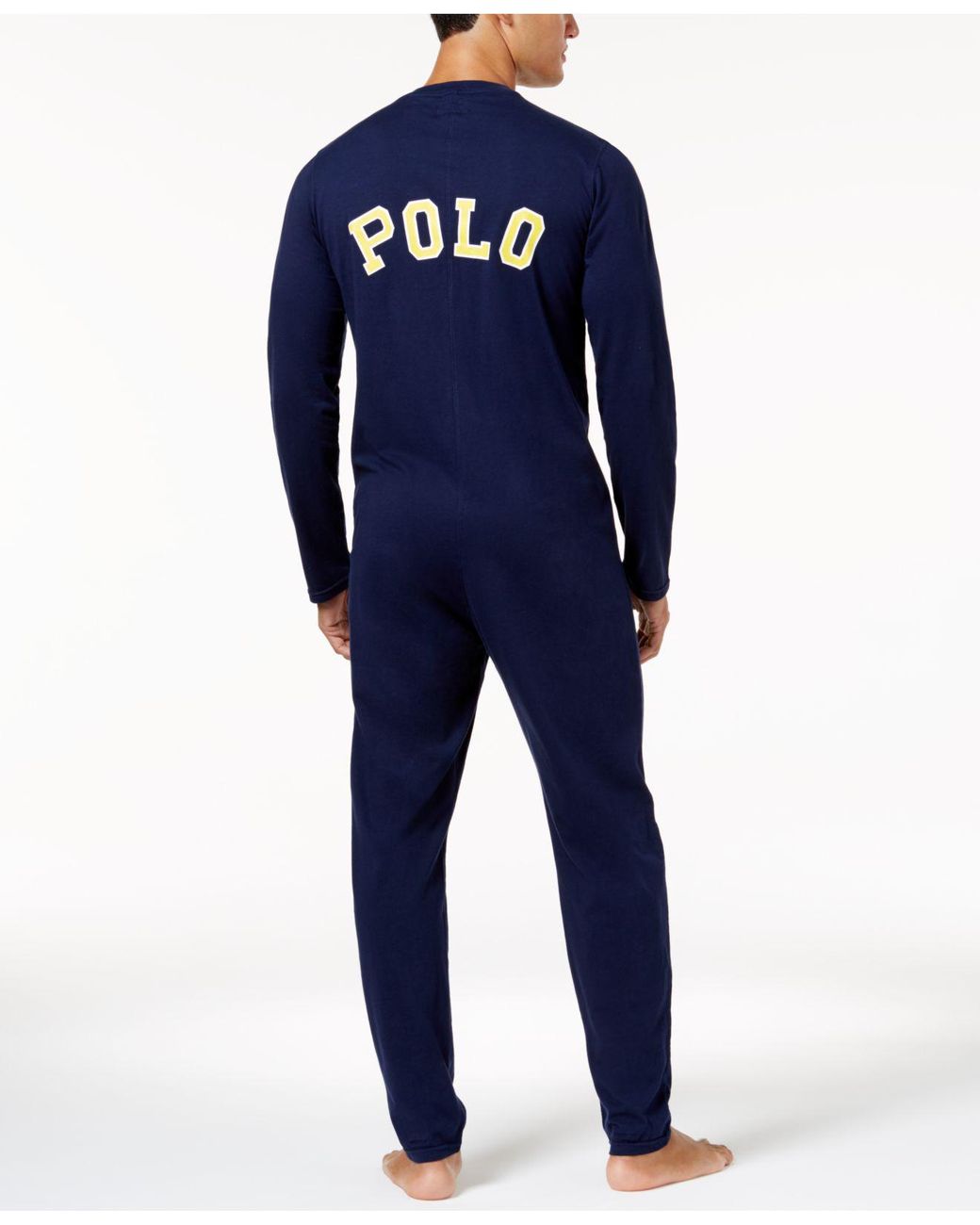 Polo Ralph Lauren Men's Cotton Jumpsuit Pajamas in Blue for Men | Lyst