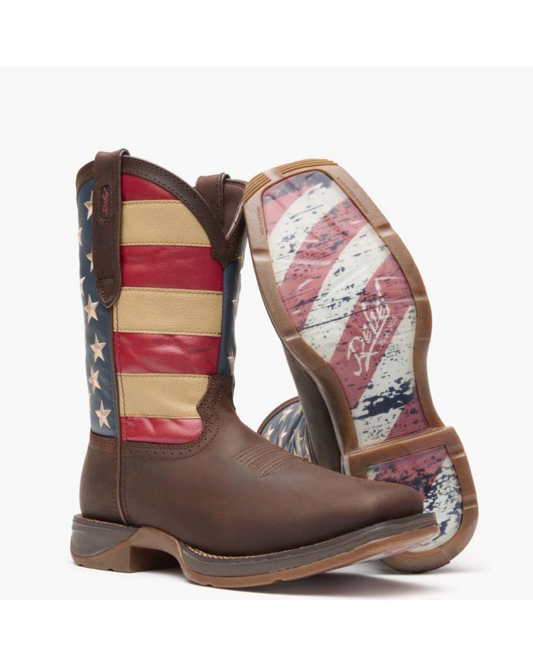 Durango Rebel By Patriotic Pull-on Western Flag Boot in Brown for Men ...