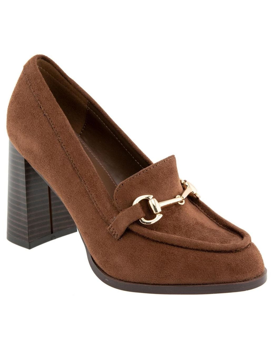 BCBGeneration Brown Yixy High Heel Loafer