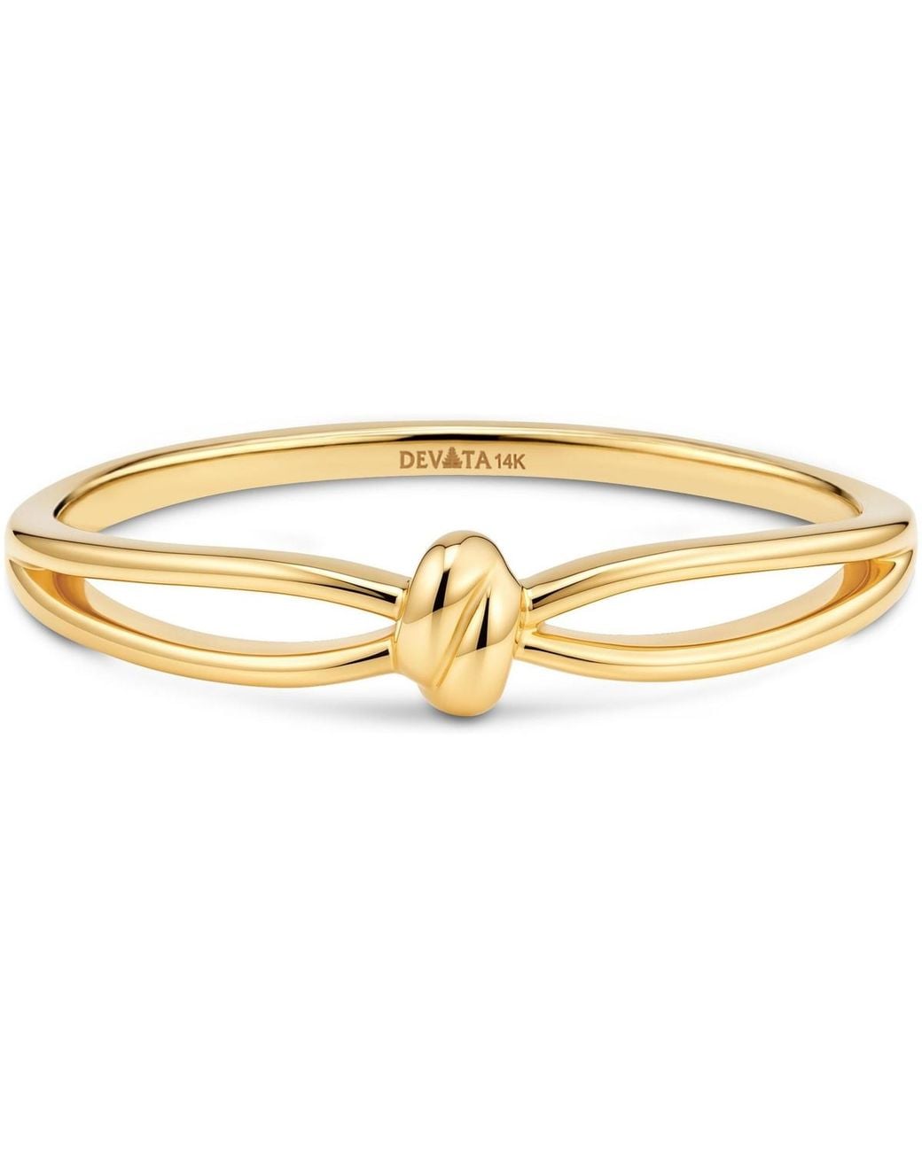 DEVATA Metallic Love Knot Ring