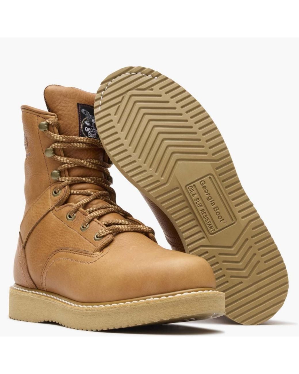 Georgia Boot Brown Wedge Work Boot for men
