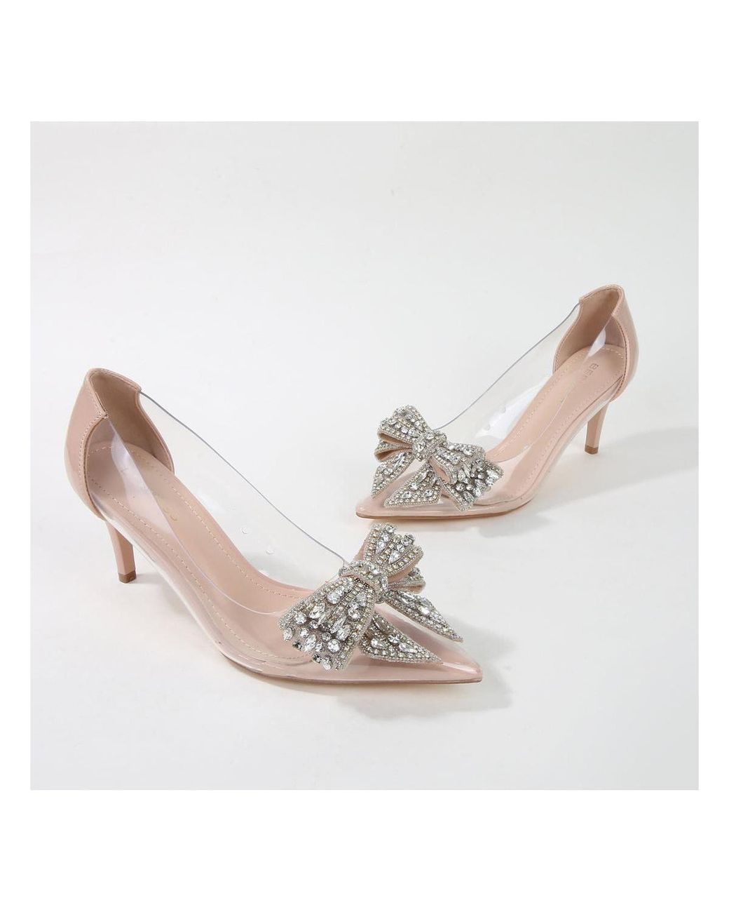 BERNESS White Nala Clear Vinyl Pump