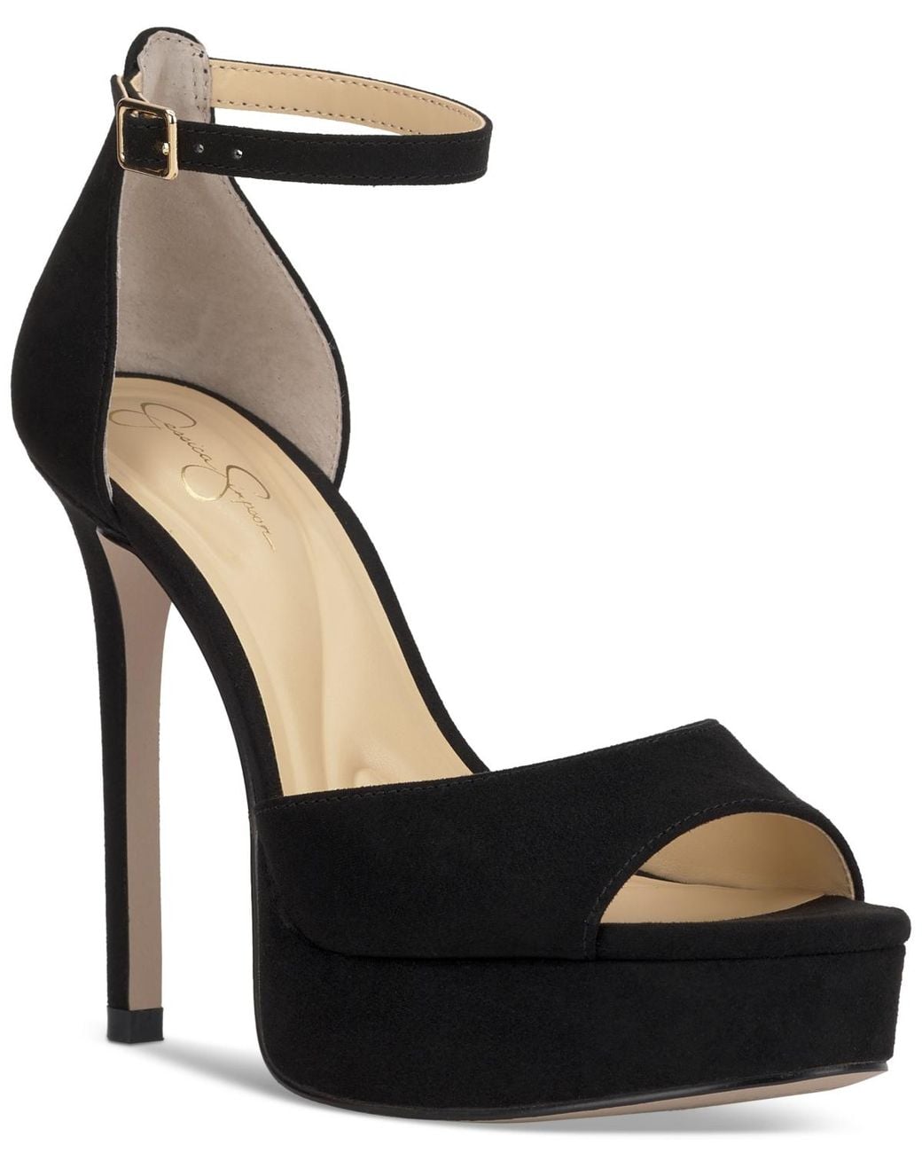 Jessica Simpson Sohilea Two-piece Platform Dress Sandals in Black | Lyst