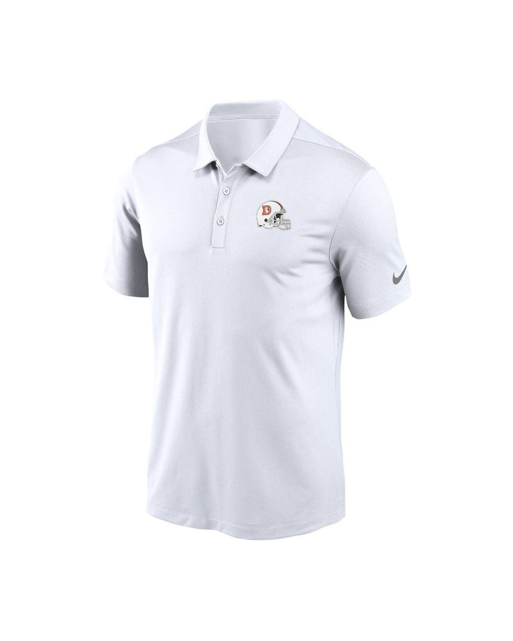 25% OFF Denver Broncos Mens Polo Shirts White