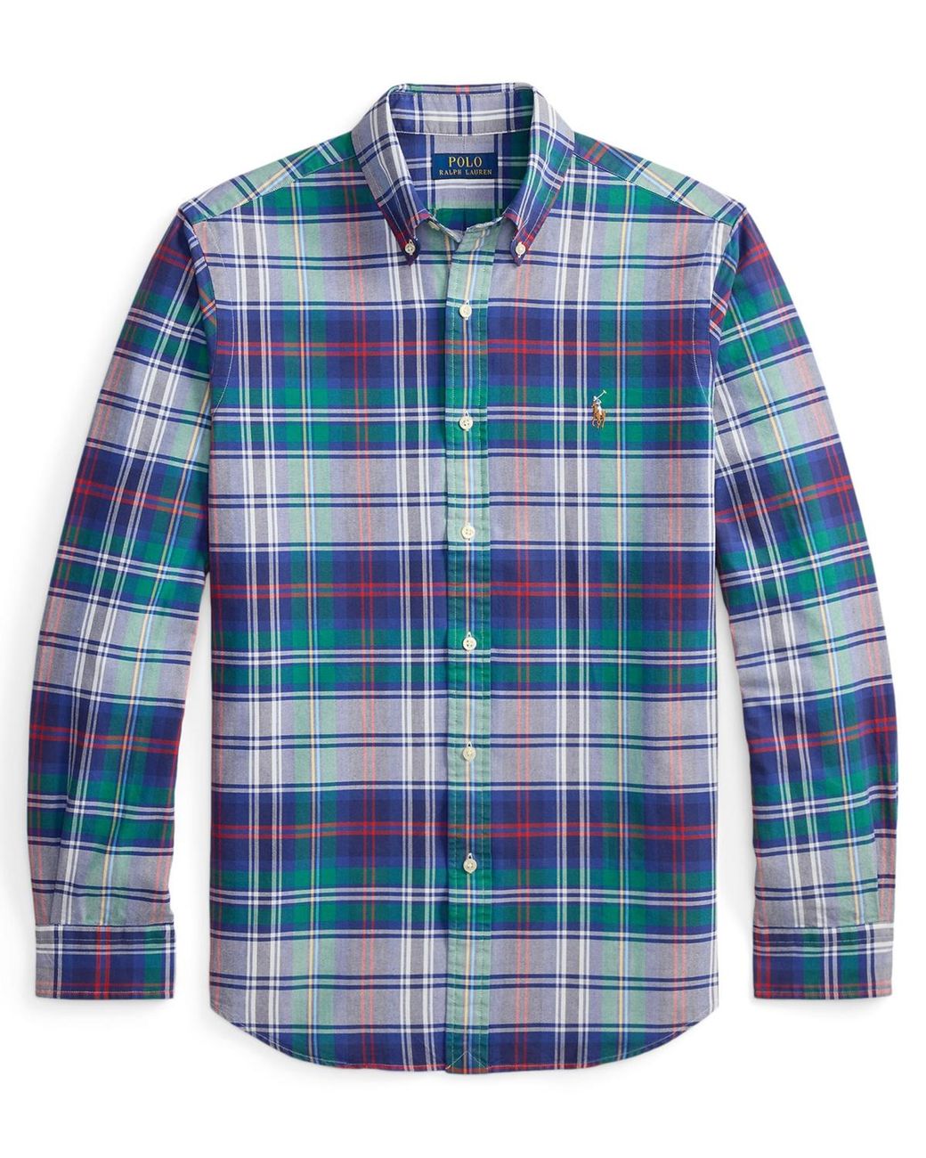 Polo Ralph Lauren Classic Fit Long Sleeve Oxford Shirt in Blue for Men ...