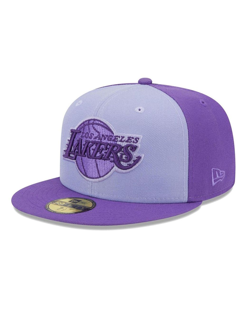 Men's Los Angeles Lakers New Era Purple/Gold Official Team Color 2Tone  59FIFTY Fitted Hat