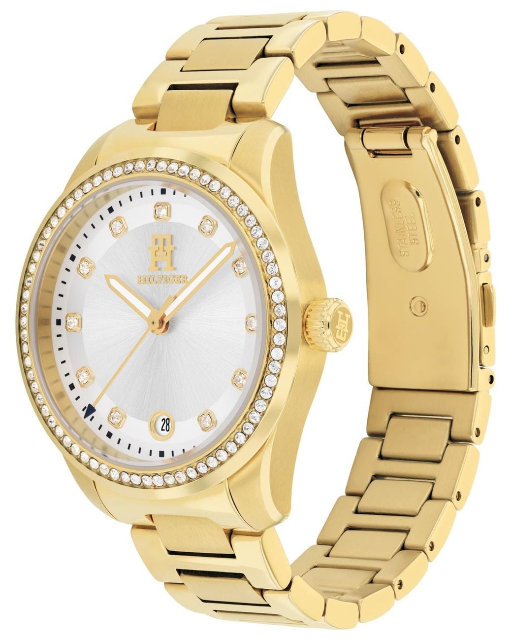 Tommy Hilfiger Metallic Quartz -tone Stainless Steel Bracelet Watch 36mm