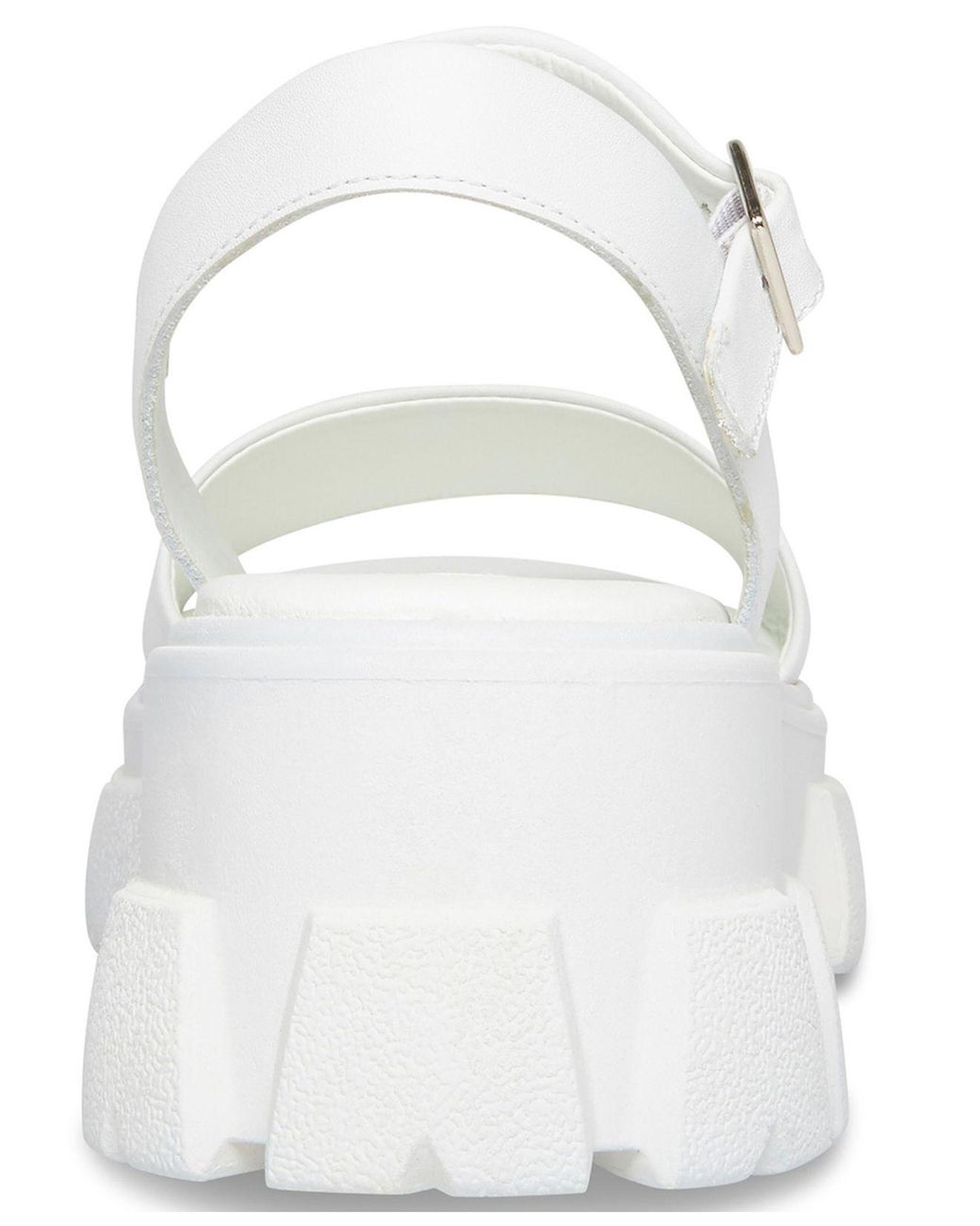 Steve Madden Tazia Mega Lug Sandals in White | Lyst