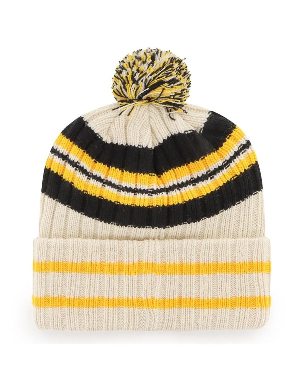 '47 Yellow Pittsburgh Pirates Home Patch Cuffed Knit Hat for men