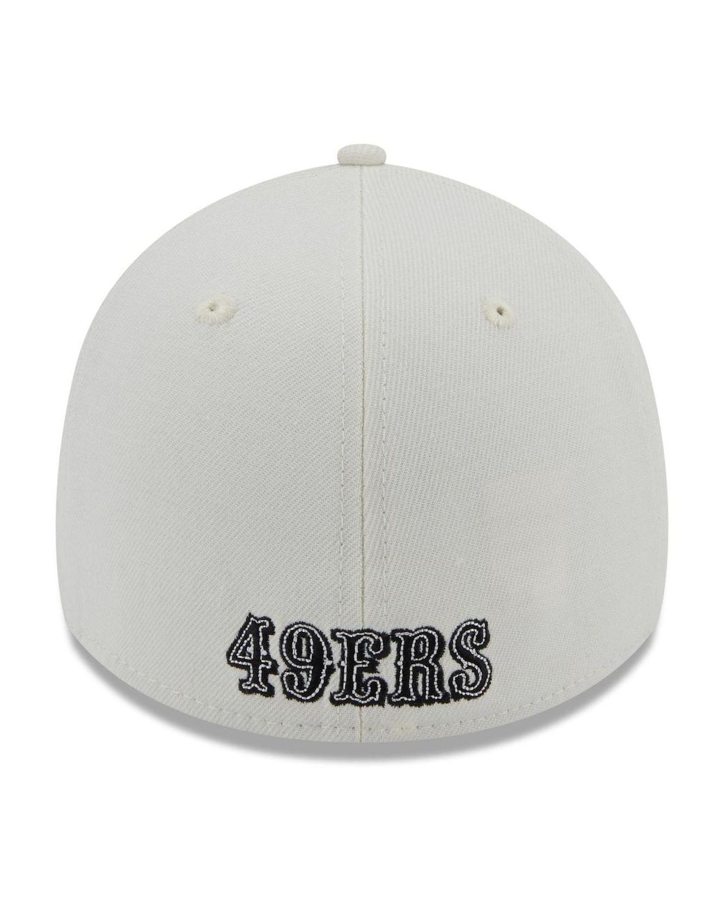 KTZ Cream San Francisco 49ers Chrome Collection 39thirty Flex Hat in White  for Men