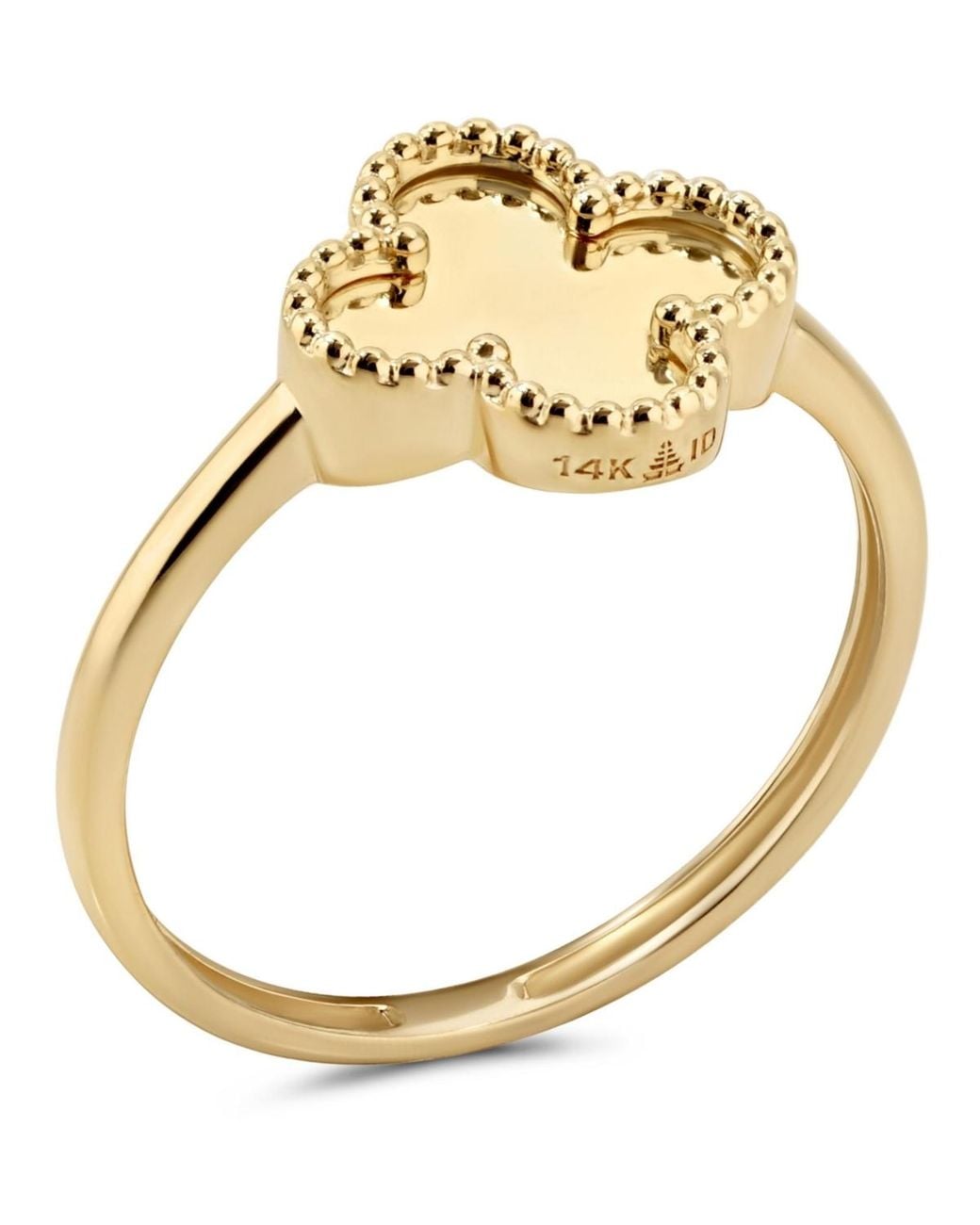 DEVATA Metallic Clover Ring