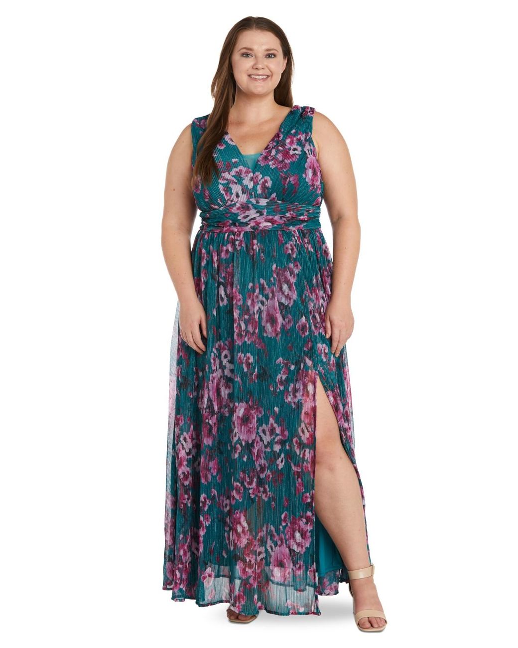 XSCAPE Plus Size Ruched Lace Gown - Macy's | Womens dresses, Evening gown  dresses, Plus size dresses