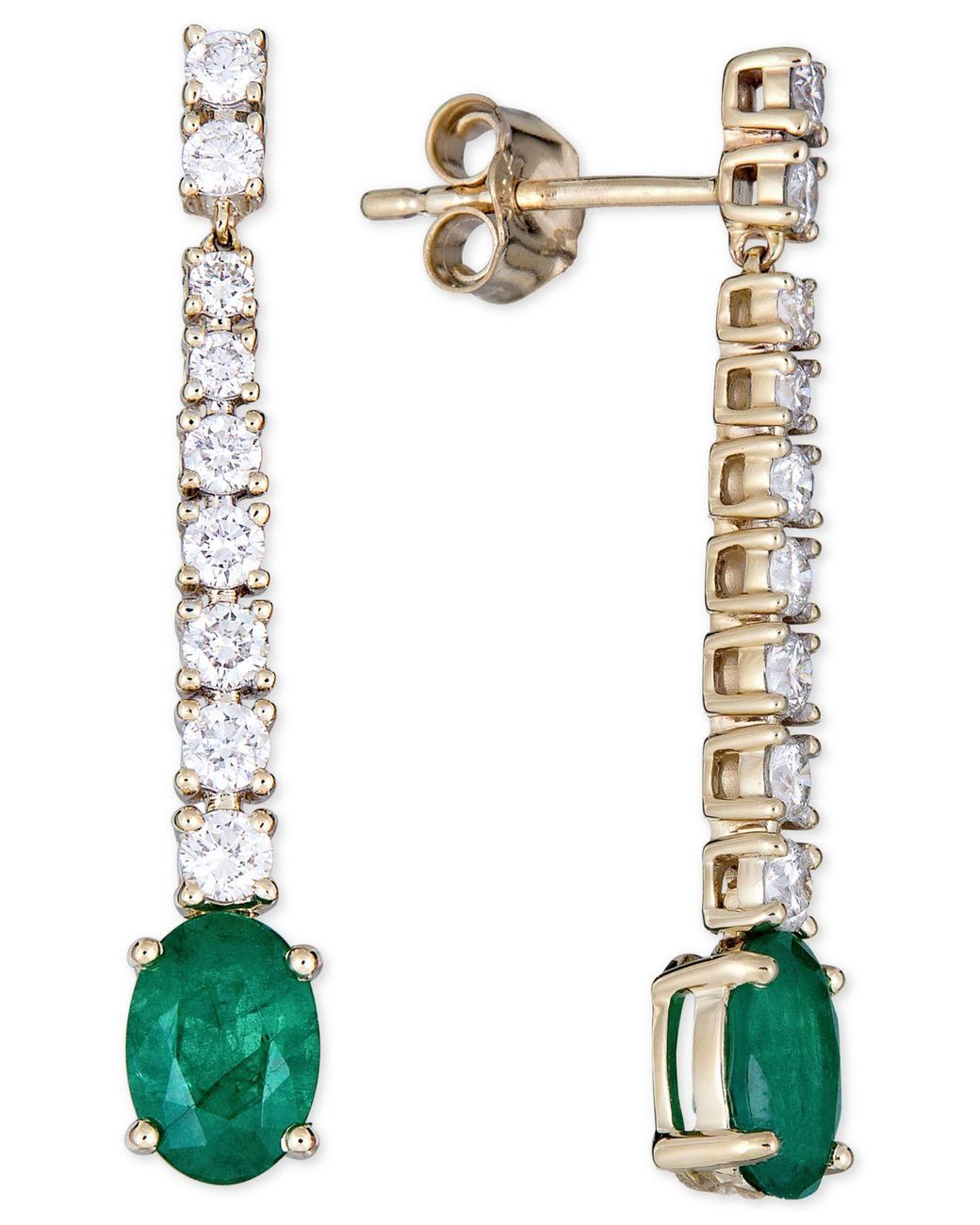 macy's black sapphire earrings