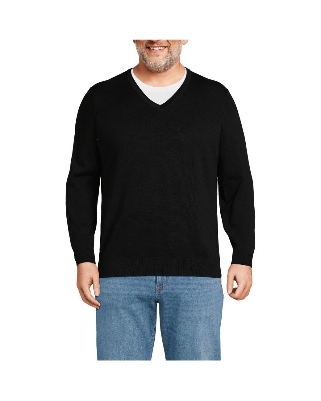 Lands end v neck sweater sale