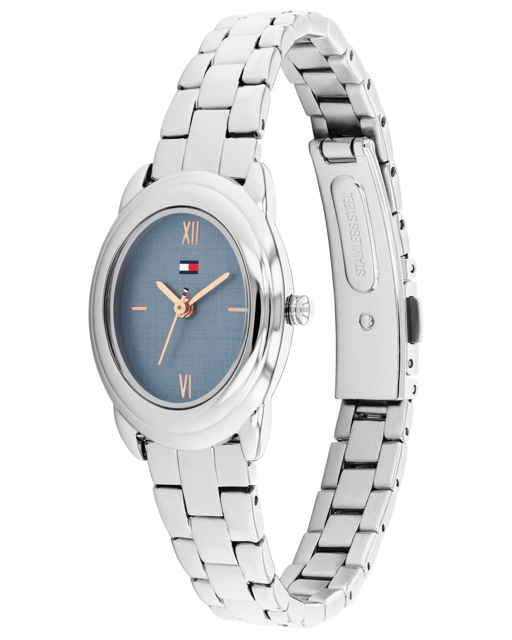 Tommy Hilfiger Blue Quartz Tone Stainless Steel Bracelet Watch